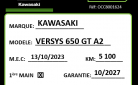 KAWASAKI VERSYS 650 GRAND TOURER A2